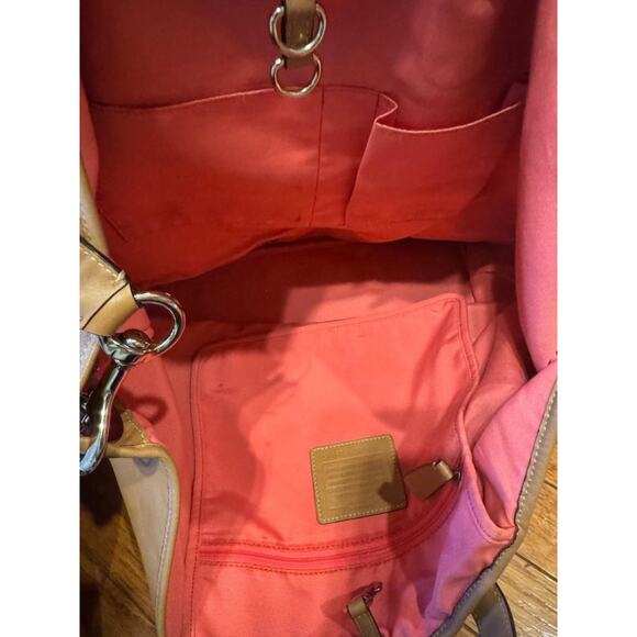 COACH F28915 HADLEY LEATHER LARGE DUFFLE (pu210 - Picture 7 of 8